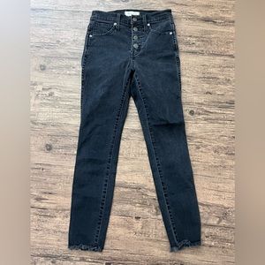 Madewell 10” High-rise Skinny Button Through Jeans